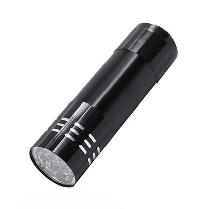 9LED ultraviolet flashlight banknote checking mini nine-Lamp UV curing mask nail fluorescent agent checking pen purple lamp - image 5