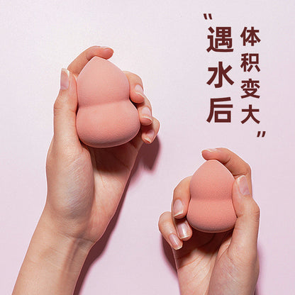 Beauty makeup eggs do not eat powder dry and wet dual-use beauty makeup eggs wholesale independent packaging gourd drops oblique cut powder puff makeup eggs - image 4