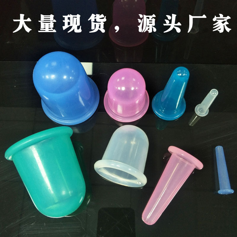 Silicone cupping household moisture-absorbing cupping device beauty vacuum press massage Cup spot wholesale silicone cupping device - image 1