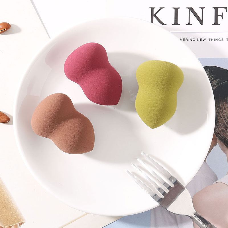 Beauty makeup egg super soft not easy to eat powder gourd water droplets oblique cut mixed random beauty makeup egg/powder puff makeup egg wholesale - image 2