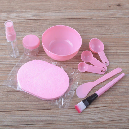DIY Mask Tool Set Medium 9-piece Mask Bowl Stick Brush Metering Spoon Spray Bottle Bubble Bottle Face Washing - image 2