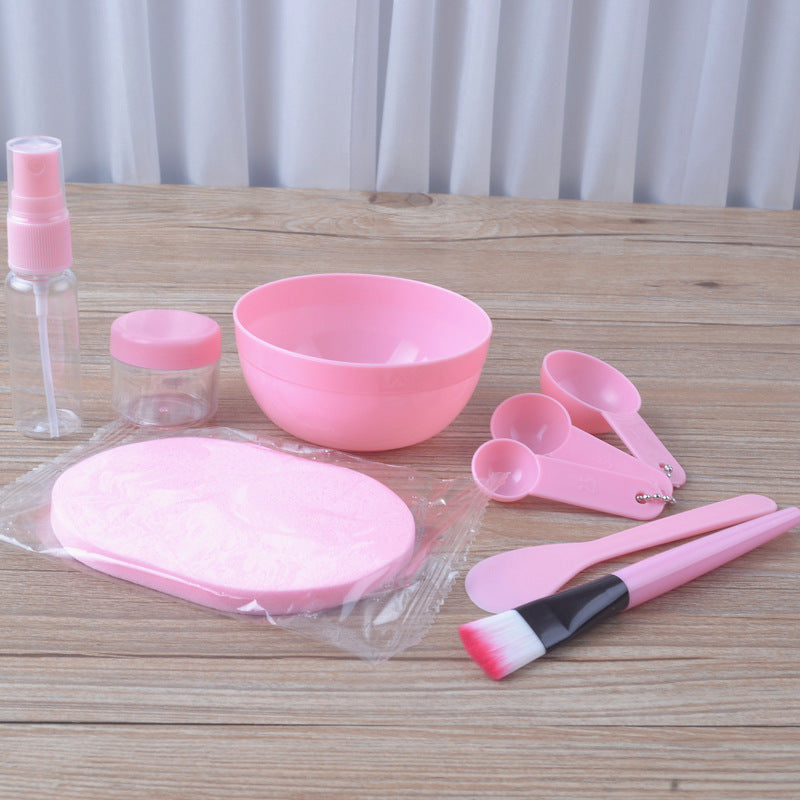DIY Mask Tool Set Medium 9-piece Mask Bowl Stick Brush Metering Spoon Spray Bottle Bubble Bottle Face Washing - image 4