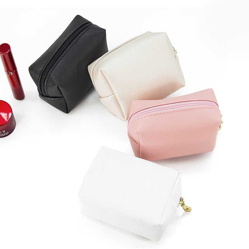 Cosmetic bag ladies foreign trade explosions pu hand portable square waterproof cute travel wash storage bag wholesale - image 3