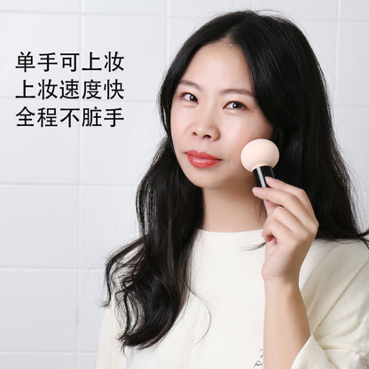 Mushroom Head Powder Puff with Handle Makeup Sponge Foundation Mushroom Head Stamp Powder Puff Beauty Egg - image 3