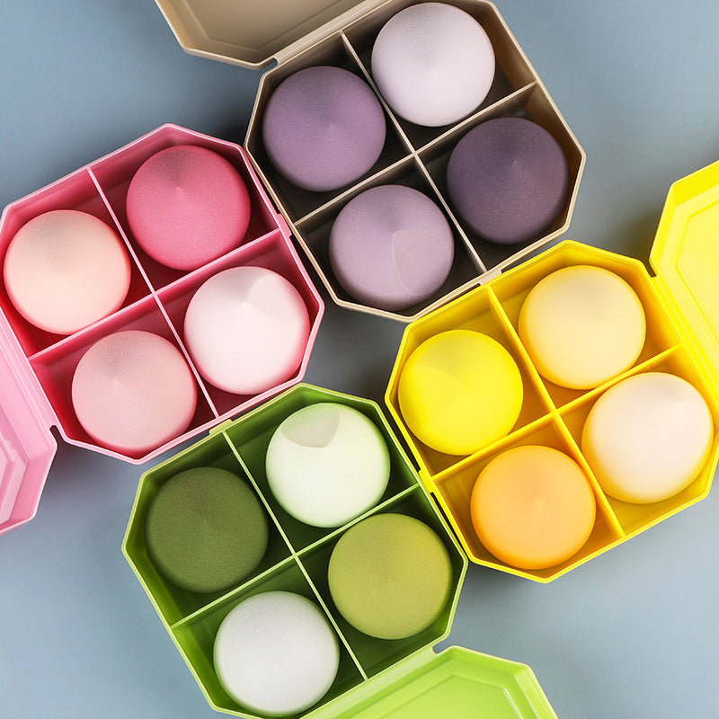 Factory Direct beauty Egg gourd powder puff water drop powder puff makeup egg makeup egg oblique cut sponge powder puff - image 1