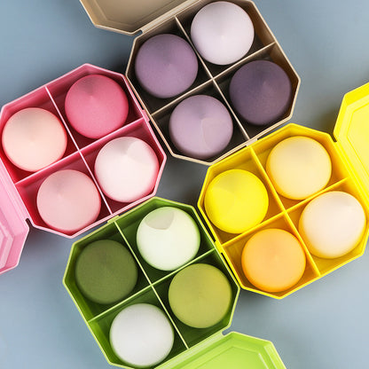 Factory Direct beauty Egg gourd powder puff water drop powder puff makeup egg makeup egg oblique cut sponge powder puff - image 1