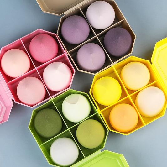 Factory Direct beauty Egg gourd powder puff water drop powder puff makeup egg makeup egg oblique cut sponge powder puff - image 1