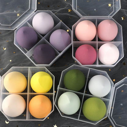 Factory Direct beauty Egg gourd powder puff water drop powder puff makeup egg makeup egg oblique cut sponge powder puff - image 3