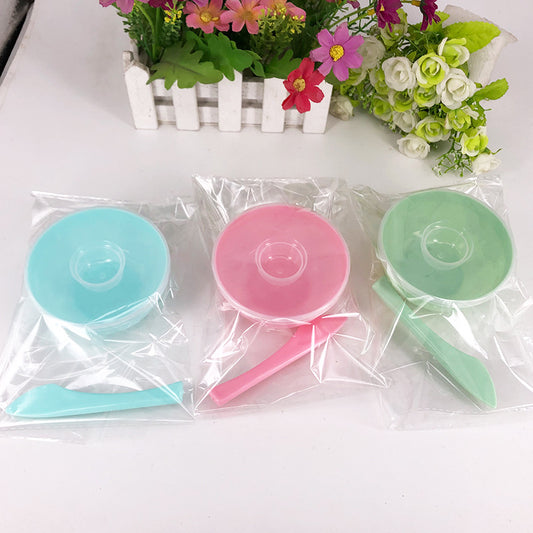 3 Piece Set Plastic Mask Tool Jelly Color Mask Set Practical Beauty Makeup Tool Set Gift Pack Mask Stick - image 1