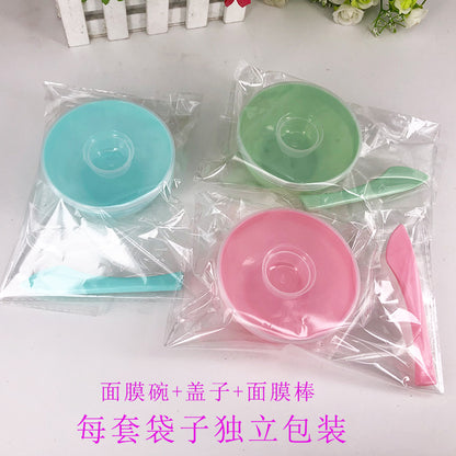 3 Piece Set Plastic Mask Tool Jelly Color Mask Set Practical Beauty Makeup Tool Set Gift Pack Mask Stick - image 2