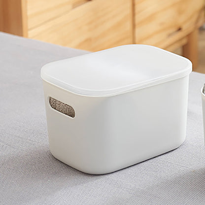 Desktop Storage Box Bathroom Kitchen Storage Basket Plastic Snacks and Sundries Storage Box Internet Celebre Cosmetic Fit Box - image 2