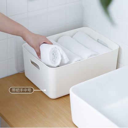 Desktop Storage Box Bathroom Kitchen Storage Basket Plastic Snacks and Sundries Storage Box Internet Celebre Cosmetic Fit Box - image 3