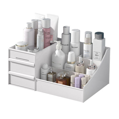 Ouxin Drawer Type Cosmetic Box Dormitory Finishing Plastic Storage Rack Cosmetic Skin Care Dressing Table Desktop Storage Box - image 5