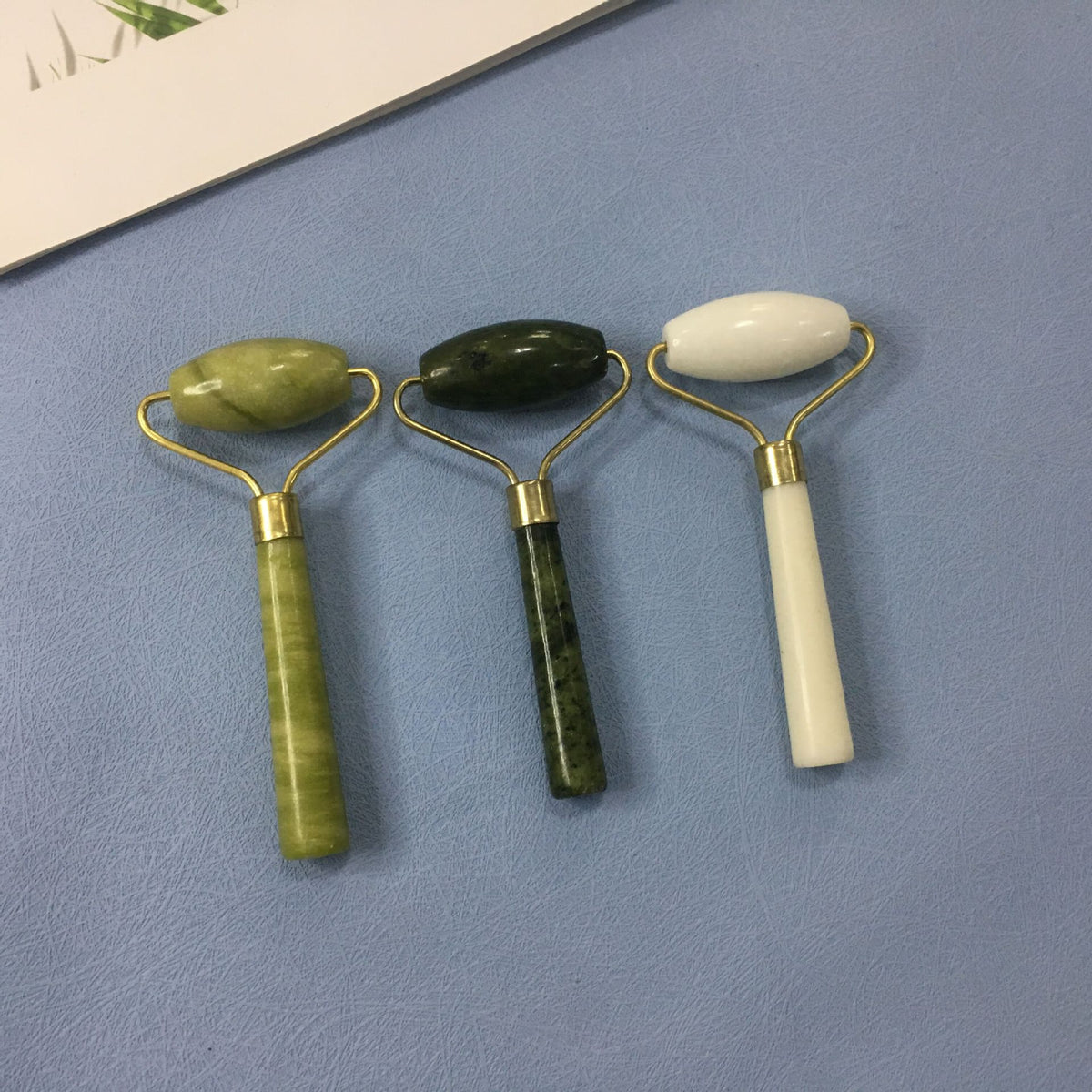 Wholesale natural jade beauty container double head roller jade roller facial massage beauty container jade wholesale - image 2