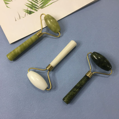 Wholesale natural jade beauty container double head roller jade roller facial massage beauty container jade wholesale - image 3