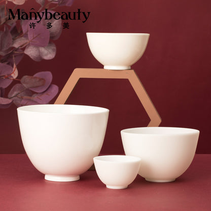Facial Mask Bowl 2-Piece Set Small and Large Silicone Mixing Soft Mask Bowl Spa Beauty Salon Tools Supplies with Mixing Bowl and Spoon - image 1
