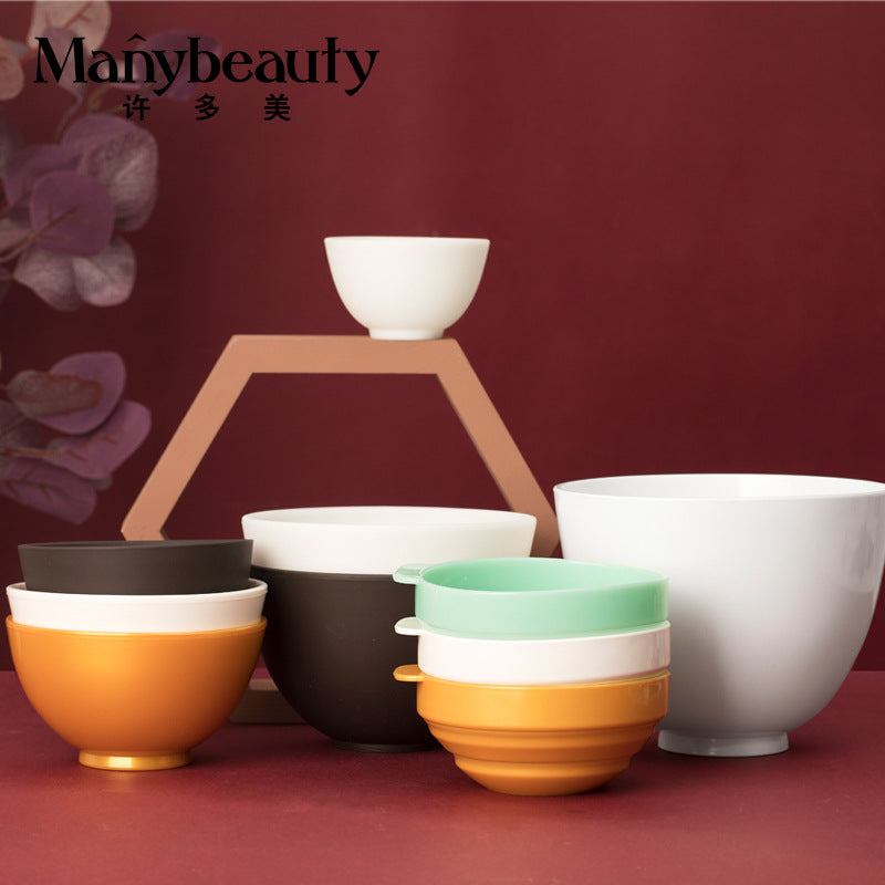 Facial Mask Bowl 2-Piece Set Small and Large Silicone Mixing Soft Mask Bowl Spa Beauty Salon Tools Supplies with Mixing Bowl and Spoon - image 4