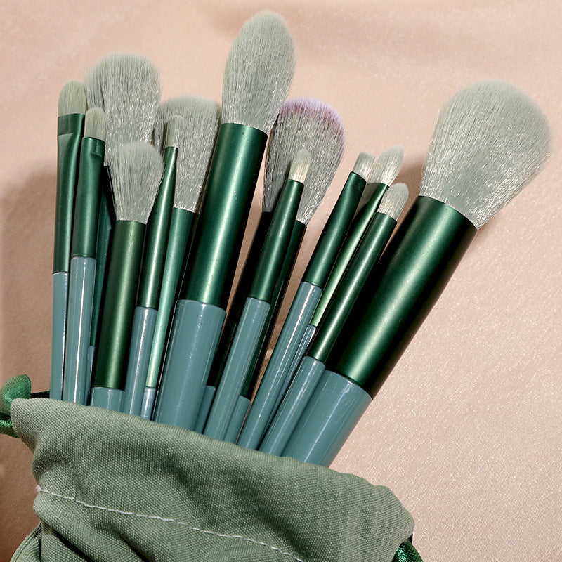 New 13 Sijiqing makeup brush set portable soft hair blush brush eye shadow brush full set of beauty tools - image 1