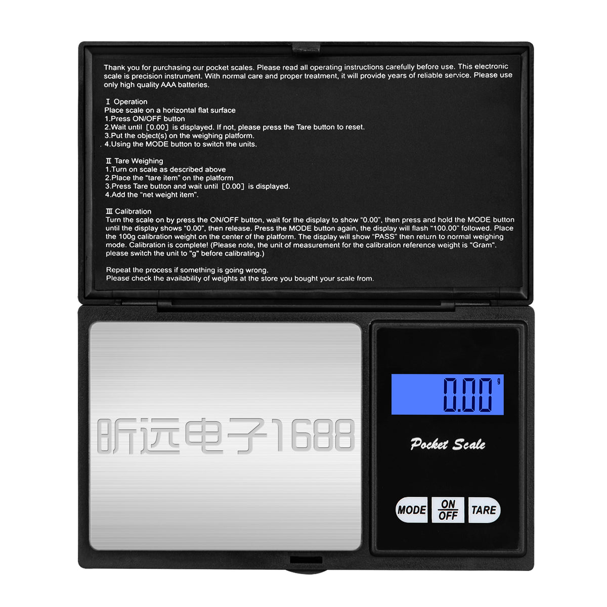 High-Precision Mini Jewelry Scale Portable Gold Jewelry Carat Scale Small Lipstick Powder Flap Pocket Pants Scale Flip-Top Electronic Scale - image 1