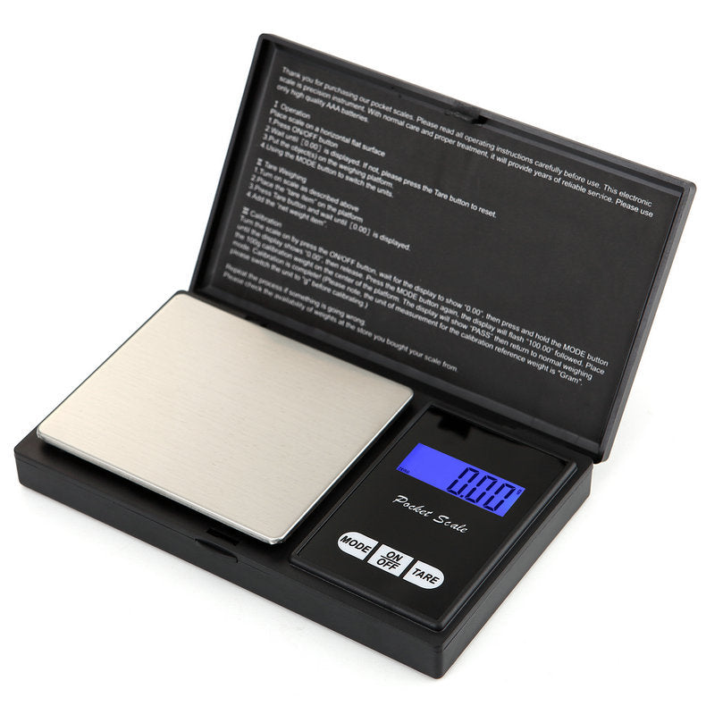 High-Precision Mini Jewelry Scale Portable Gold Jewelry Carat Scale Small Lipstick Powder Flap Pocket Pants Scale Flip-Top Electronic Scale - image 2