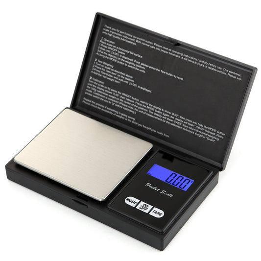 High-Precision Mini Jewelry Scale Portable Gold Jewelry Carat Scale Small Lipstick Powder Flap Pocket Pants Scale Flip-Top Electronic Scale - image 2
