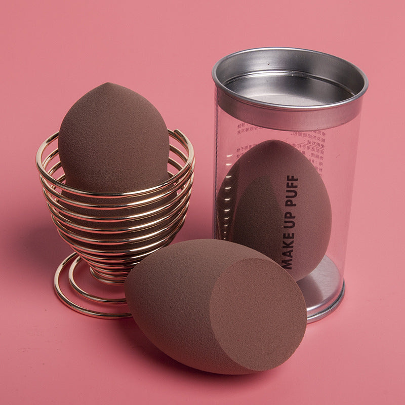 Large Beauty Sponge Gourd-Shaped Water Drop Angled Powder Puff, Non-Latex, Dual-Use for Dry and Wet Application, Non-Absorbent Makeup Sponge in Tin Packaging - image 4