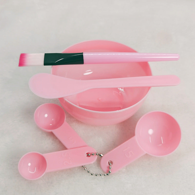 Pvc Plastic Mask Bowl Set, Mask Mixing Bowl Stick, Makeup Brush, Measuring Spoon, DIY Beauty Tools 6-Piece Set for Facial Application - image 1