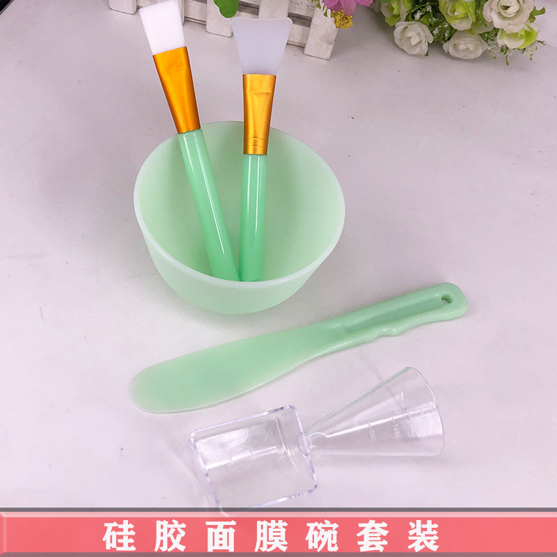 DIY Beauty Silicone Mask Bowl Set Adjusting Mask Brush Adjusting Mask Stick Measuring Spoon Homemade Mask Tool - image 1