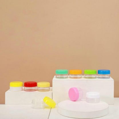 5G 10 20 30 50g round box PP plaster box cosmetic packaging box portable travel cream packaging box - image 4