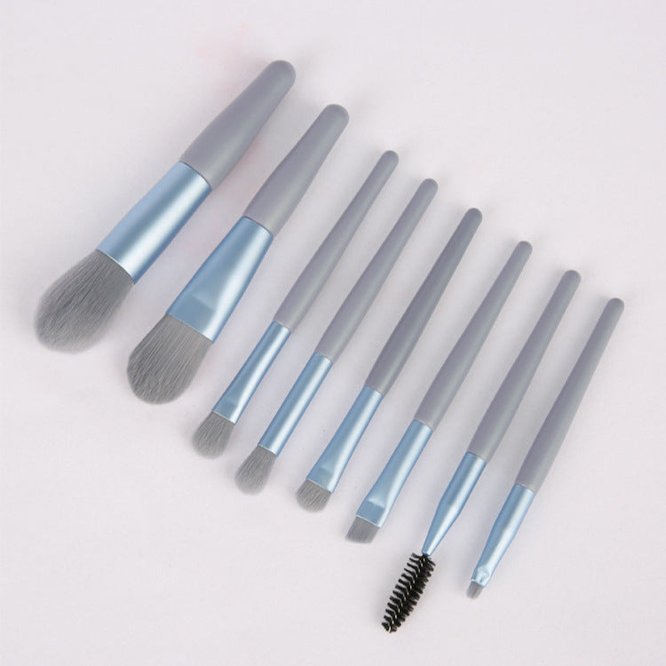 Mini Version of 8 Makeup Brush Set Portable Travel Set Soft-Bristled Eye Shadow Brush Foundation Brush Beauty Tools Wholesale - image 3