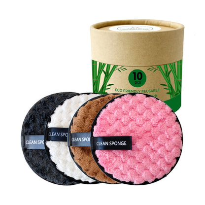 Wholesale lazy face remover cotton pad cross-border microfiber makeup remover powder puff pineapple lattice face puff cleansing puff - image 1