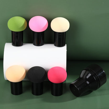 Round Head Small Grinding Ball Air Cushion Powder Puff Makeup Ball Dry and Wet Dual-Use Powder-free Portable Handle Grinding Ball Makeup Egg - image 1