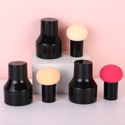 Round Head Small Grinding Ball Air Cushion Powder Puff Makeup Ball Dry and Wet Dual-Use Powder-free Portable Handle Grinding Ball Makeup Egg - image 2