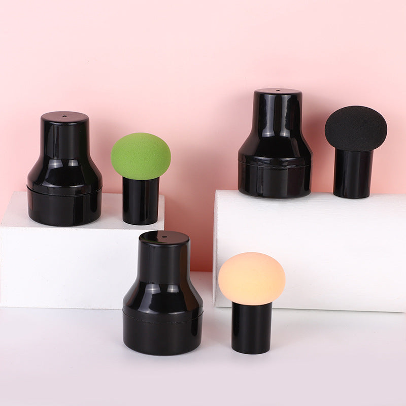 Round Head Small Grinding Ball Air Cushion Powder Puff Makeup Ball Dry and Wet Dual-Use Powder-free Portable Handle Grinding Ball Makeup Egg - image 3