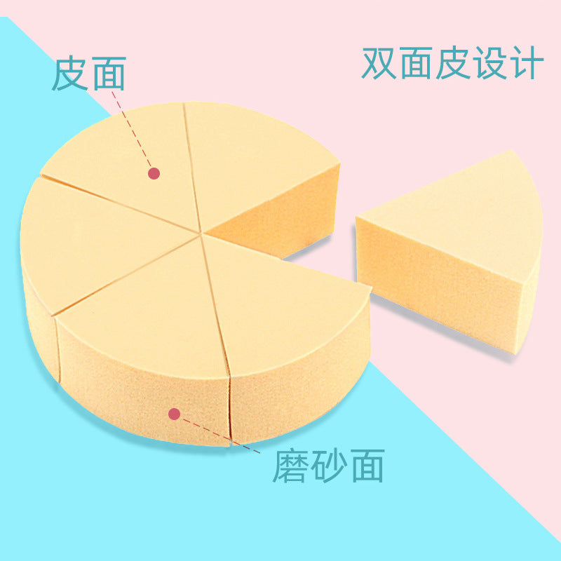 Wholesale Photo Studio Makeup Artist Triangular Powder Puff Beauty Egg Sponge Wet and Dry Storage Box Round Female Round Free Shipping - image 2