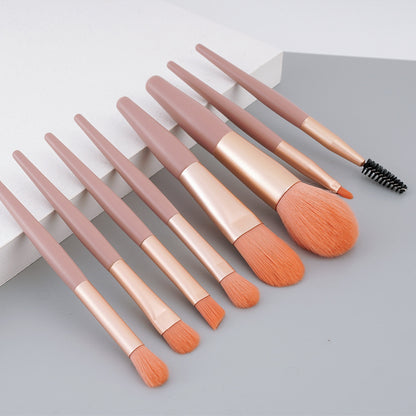 8 Mini Makeup Brush Set Eye Shadow Brush Concealer Powder Brush Portable Soft Wool BrushBeauty Tools - image 2