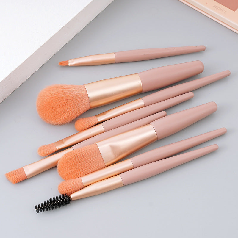 8 Mini Makeup Brush Set Eye Shadow Brush Concealer Powder Brush Portable Soft Wool BrushBeauty Tools - image 4