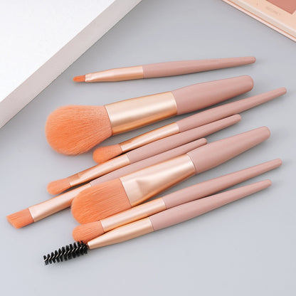 8 Mini Makeup Brush Set Eye Shadow Brush Concealer Powder Brush Portable Soft Wool BrushBeauty Tools - image 4