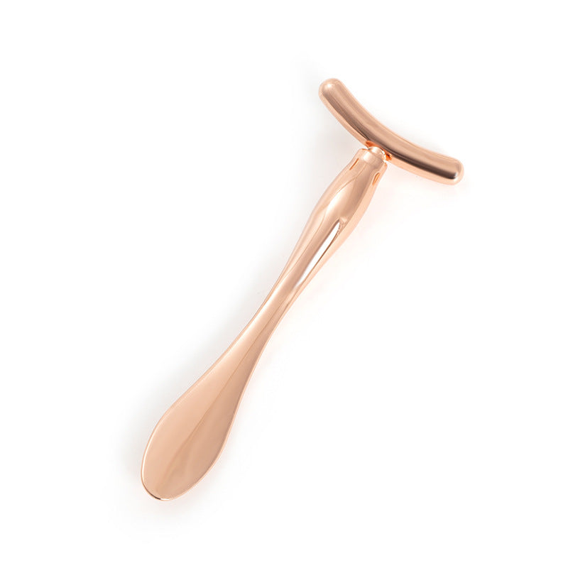 Eye Cream Stick Beauty Stick Eye Massage Stick Eye Cream Introduction Stick Eye Cream Spoon Face Cream Sub-pack Spoon T-shaped Metal Beauty - image 5