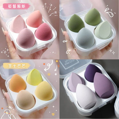 Internet Red Anchor with Goods Super Soft Makeup Eggs Don't Eat Powder Sponge Eggs Transparent Eggs Boxed Powder Puff Beauty Makeup Eggs Set - image 1