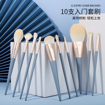 Blue Bridge 10 makeup brush set loose powder brush blush brush eye shadow brush wholesale beauty makeup tools - image 3