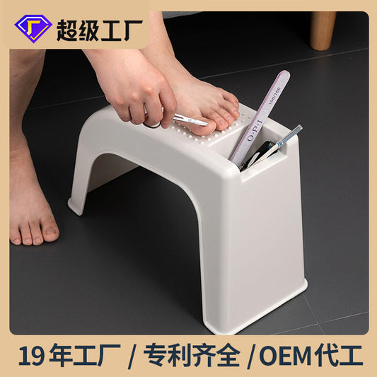 Special Small Stool for Foot Repair, Manicure Footrest, Home Bathroom Non-Slip Footrest, Footrest - image 1