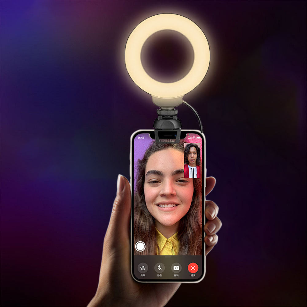 4inch Ring Light Mobile Phone Live Broadcast Beauty Mini Fill Light Computer Camera Video Conferencing Led Fill Light - image 2