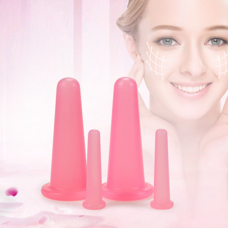 Labeled Cross-Border Silicone Cupping Device for Face and Eye Beauty, Skin Care, Lifting and Maintenance Massage Cup, Drop Shipping - image 1