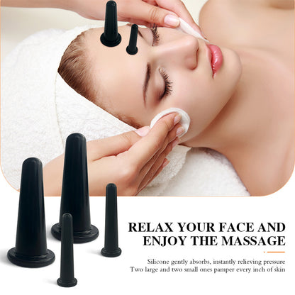 Labeled Cross-Border Silicone Cupping Device for Face and Eye Beauty, Skin Care, Lifting and Maintenance Massage Cup, Drop Shipping - image 4