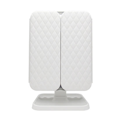 Desktop Triple Fold Makeup Mirror with Lamp LED Lamp Cyber Celebrity Dressing Mirror Beauty Makeup Mirror Shell Mirror Cross Border - image 5