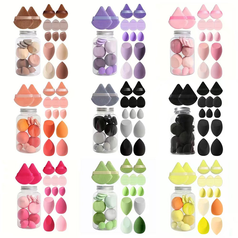 Cross-Border Beauty Sponge Set, Non-Latex Floating Bottle Powder Puff, Sponge Cushion Makeup Sponge, Non-Powder-Absorbing, Dual-Use for Dry and Wet Application - image 3