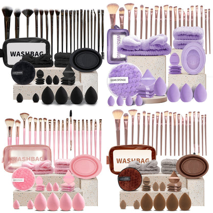 Cross-Border Beauty Sponge Set, Non-Latex Floating Bottle Powder Puff, Sponge Cushion Makeup Sponge, Non-Powder-Absorbing, Dual-Use for Dry and Wet Application - image 4