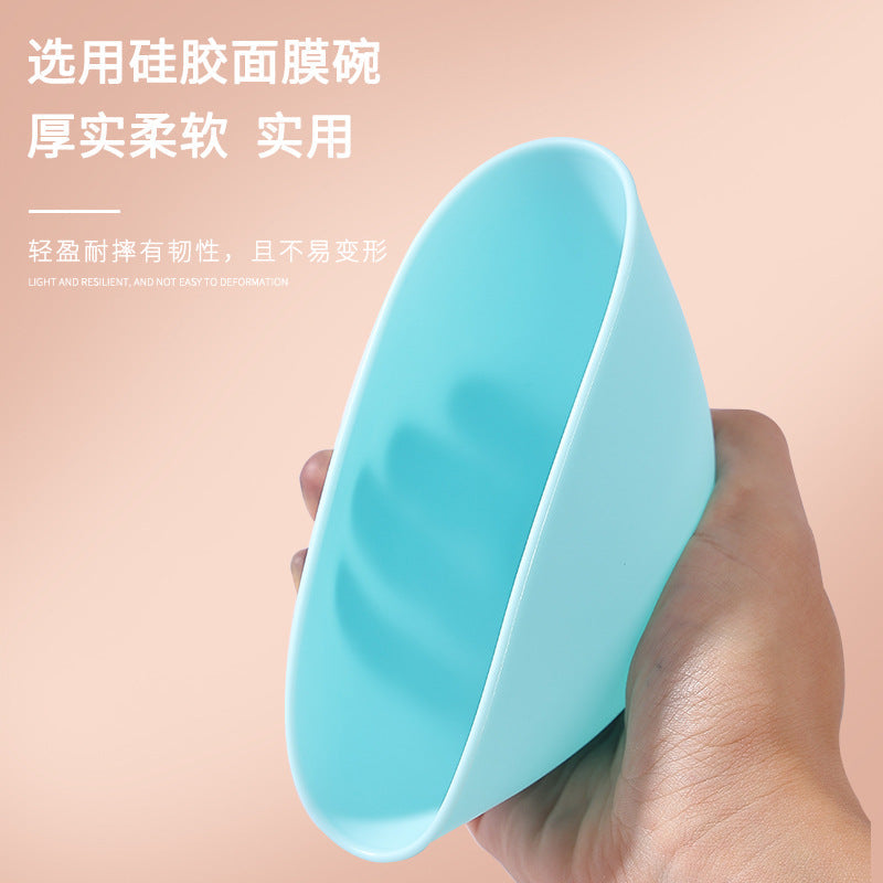 DIY homemade mask tool set silicone mask brush mask bowl soft brush 5-piece set film adjustment stick spot - image 3