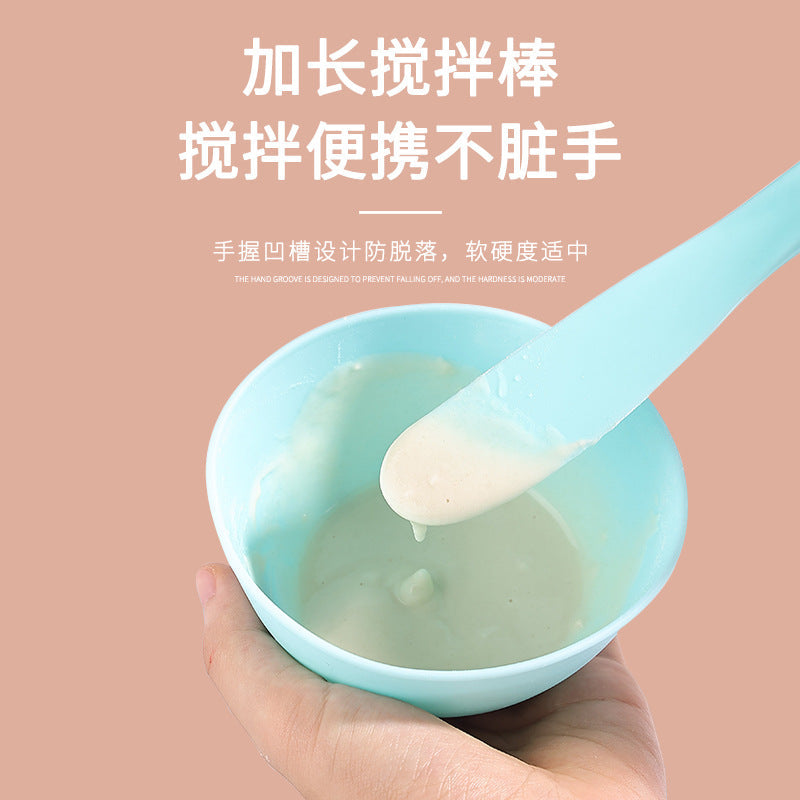 DIY homemade mask tool set silicone mask brush mask bowl soft brush 5-piece set film adjustment stick spot - image 4